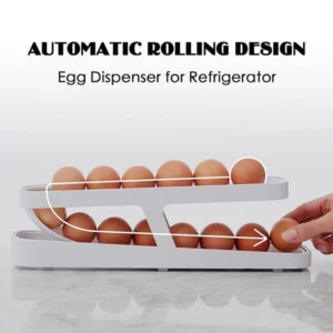 Refrigerator Egg Rolling Storage Rack 2 Layer