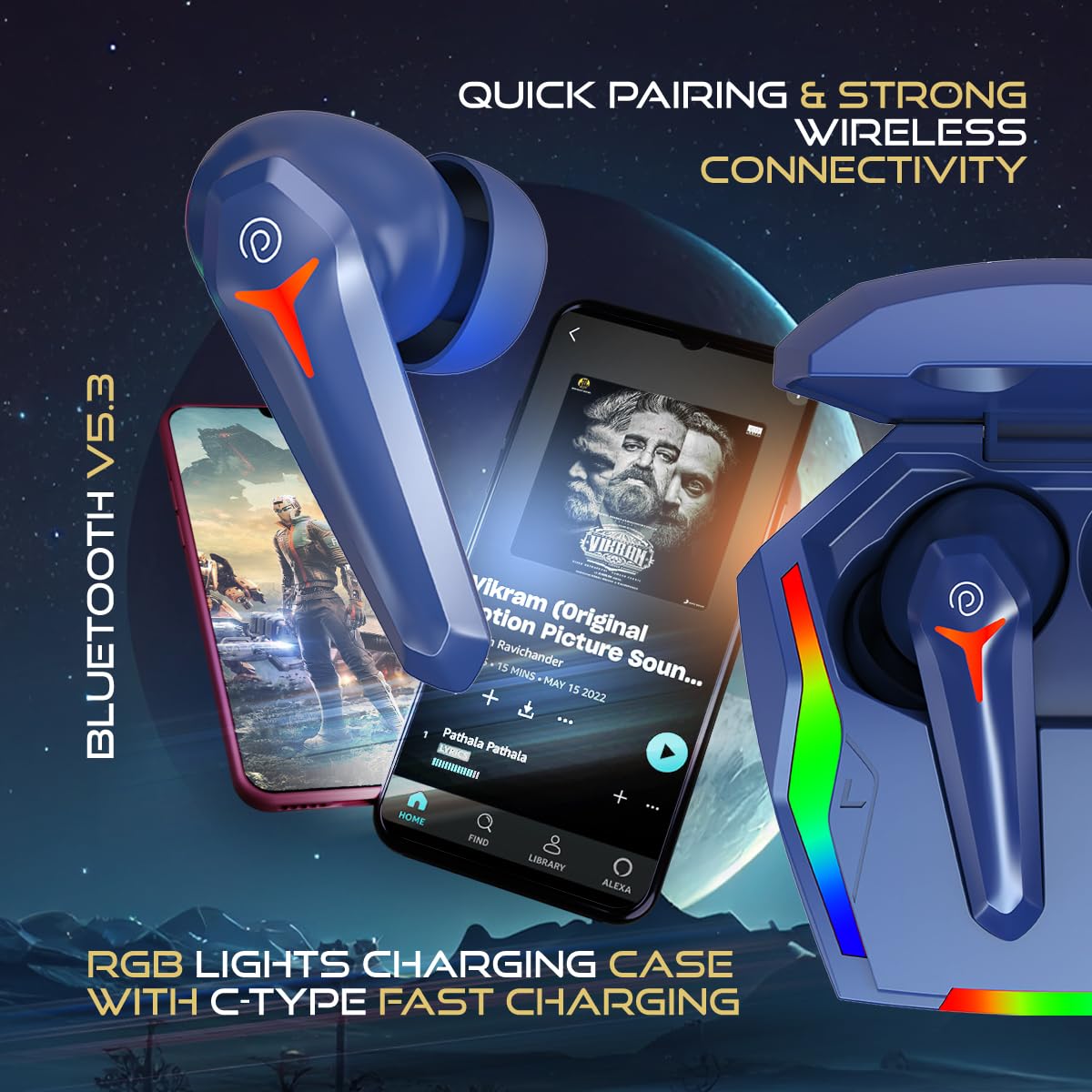 Ptron Bassbuds Turbo TWS Earbuds - Image 2